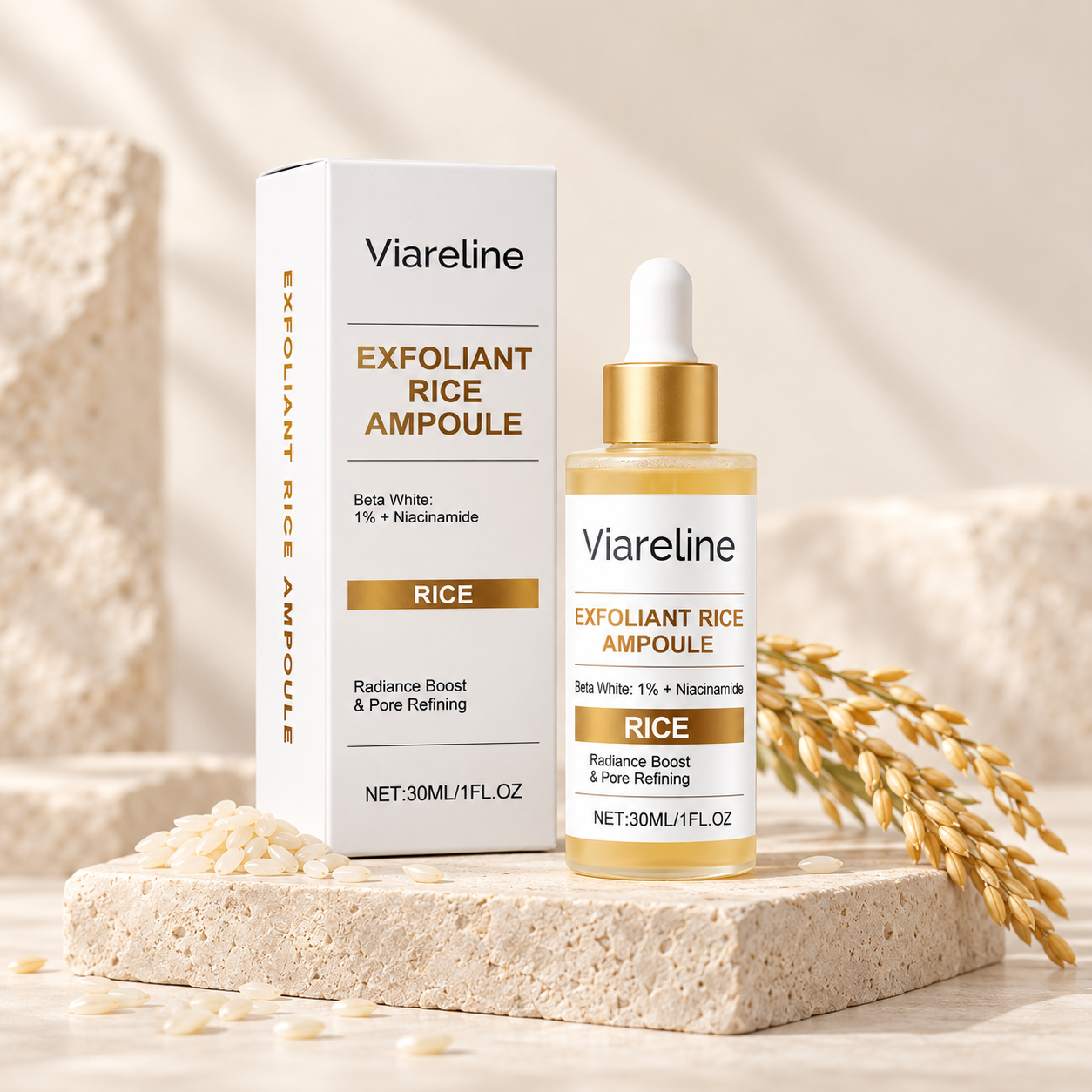 Viareline Rice Exfoliant Ampoule 30 ml
